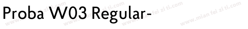 Proba W03 Regular字体转换